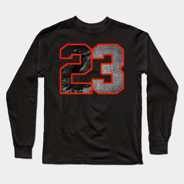 MJ 23 Elephant Skin Long Sleeve T-Shirt by Tee4daily